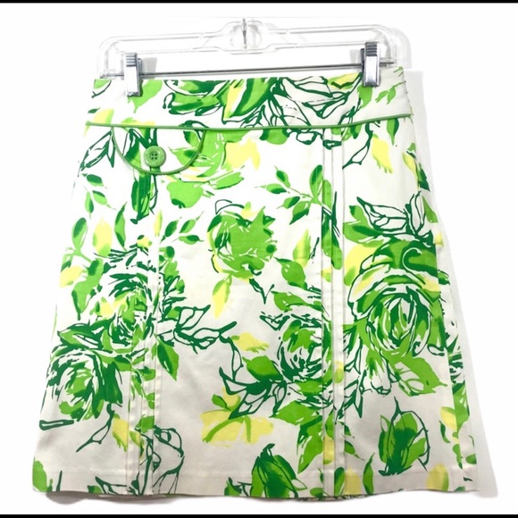 Jade Dresses & Skirts - Jade Melody Tam Green Floral Casual Skirt